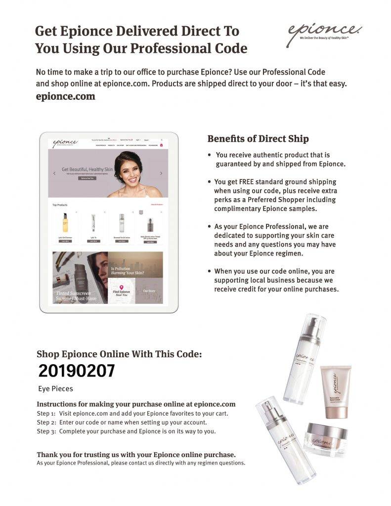 Eye Pieces Shop Epionce Info Sheet page 001