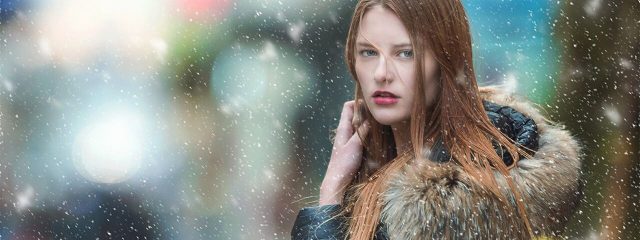 woman wearing contact lenses in West Hartford, CT