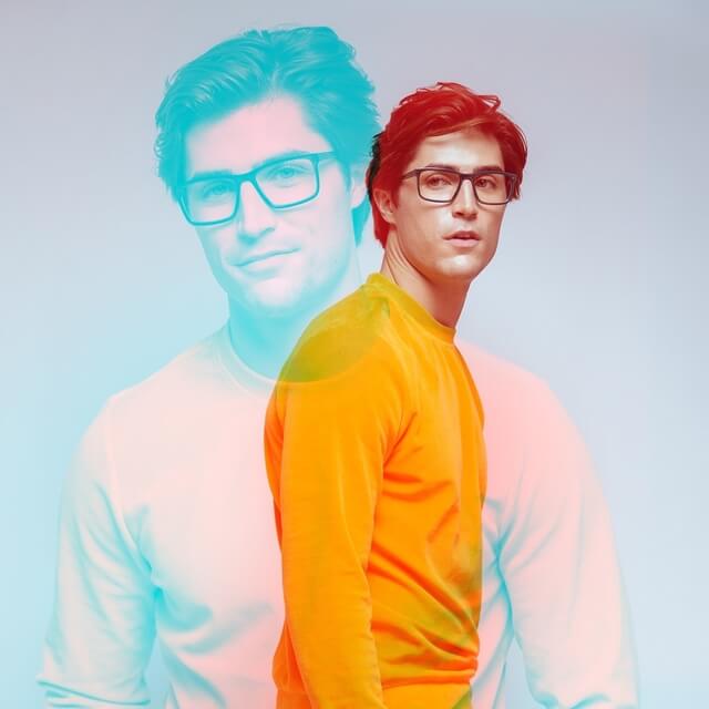 man wearing scott harris eyeglasses