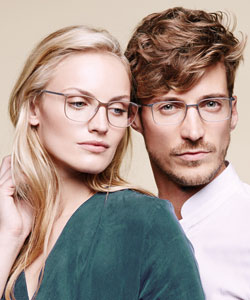 Model wearing Calvin Klein sunglasses