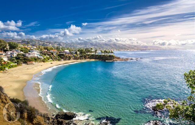 Crescent Bay in Laguna Beach, California in October of 2012