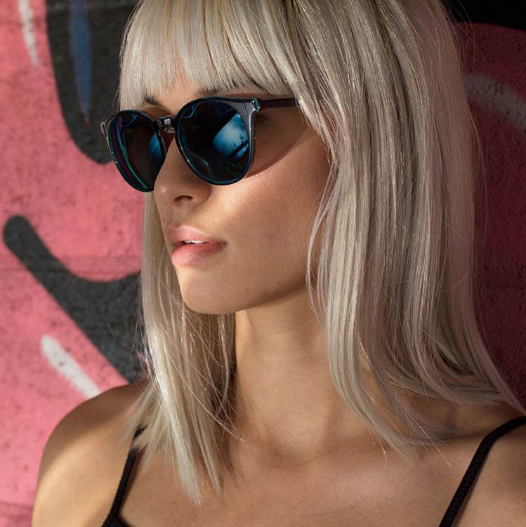 woman wearing designer sunglasses in Yarra Junction, Victoria