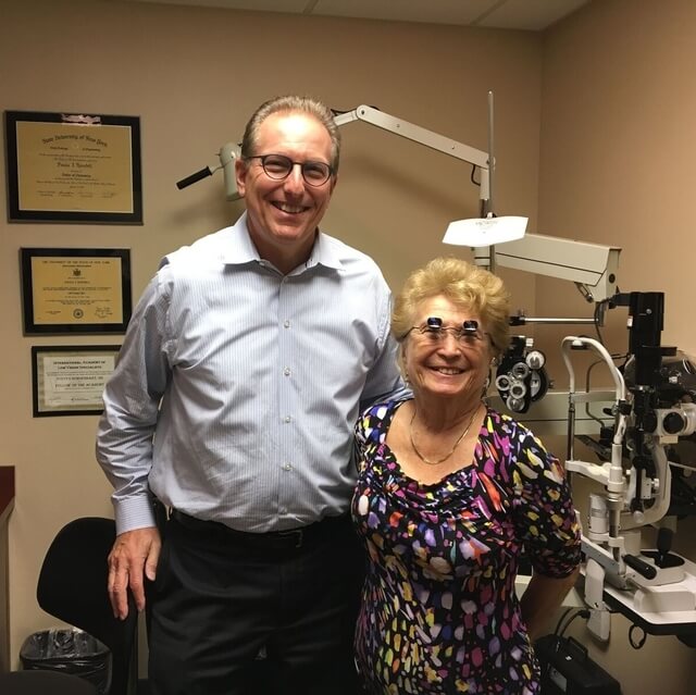 dr schoenbart with happy patient