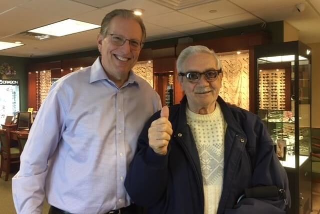 dr schoenbart with happy patient