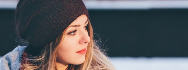 woman stylish contact lens lenses in San Antonio, Texas