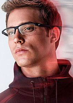 Model wearing Nike sunglasses
