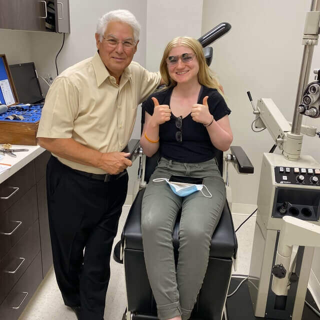 dr shuldiner with happy patient