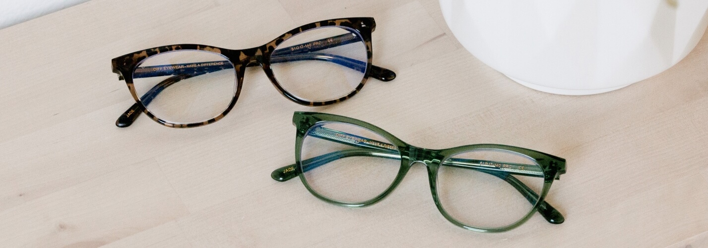 DIFF eyewear wide image 2 pairs of glasses