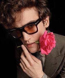 Model wearing Dita sunglasses