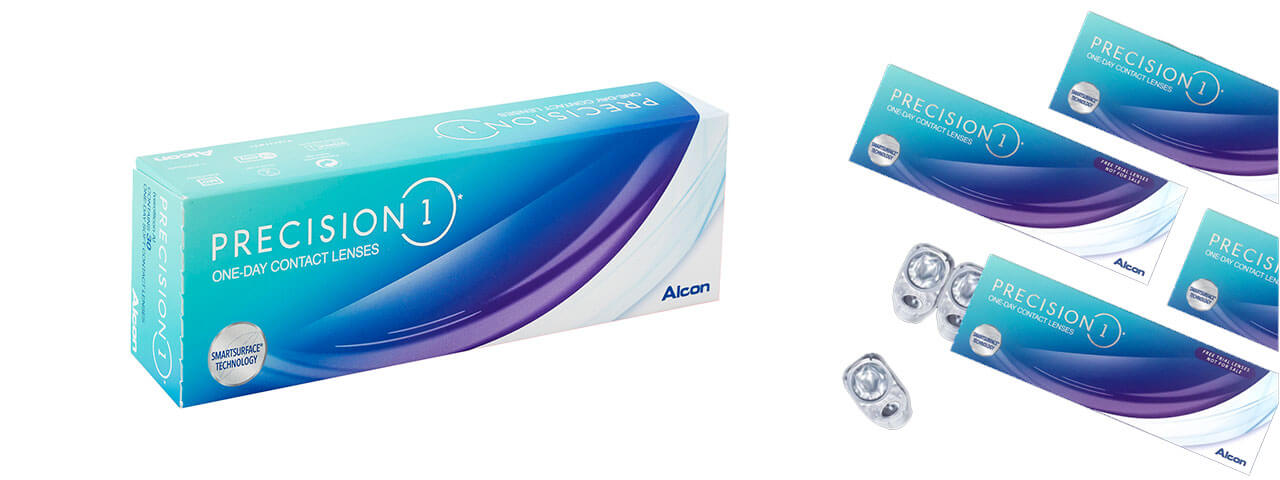 precision 1 day contact lense banner