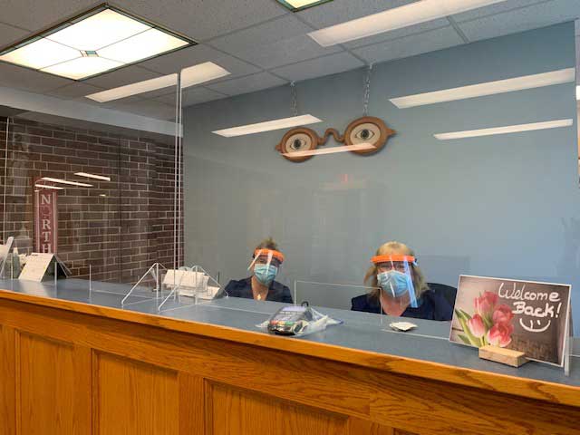 Our staff wearing masks - COVID19