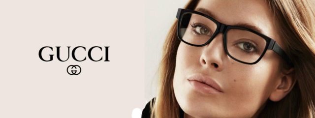 Woman Wearing Gucci Designer Eyeglass Frames