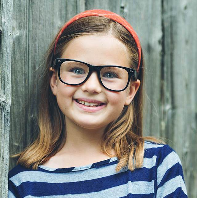 Young Girl Stripes 1