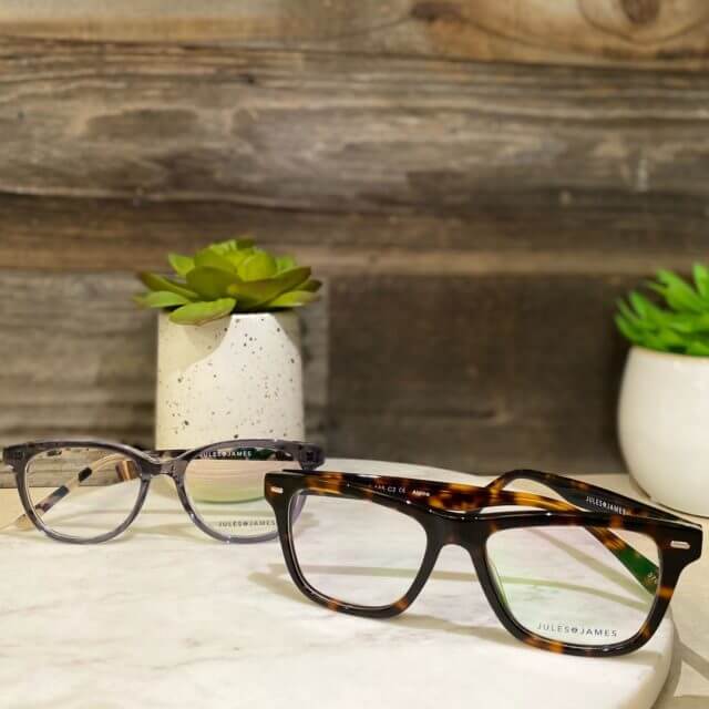 Model wearing Lindberg sunglasses