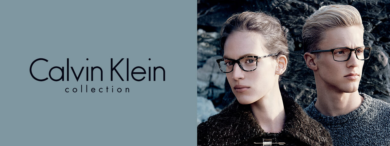 ouple Wearing Calvin Klein Designer Eyeglass Frames