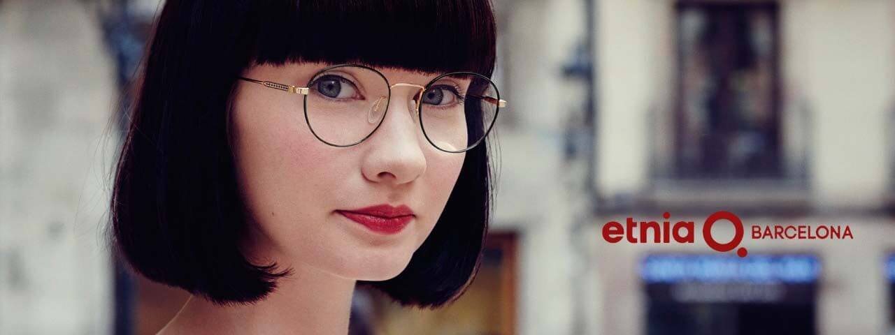 Woman Wearing Etnia Barcelona Designer Eyeglass Frames