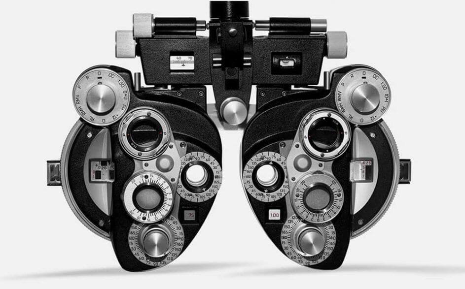 Piece of common eye care technology (phoropter)