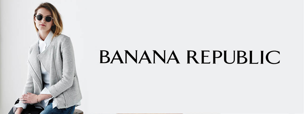 Woman Wearing Banana Republic Designer Eyeglass Frames