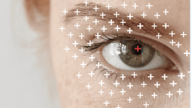 Close up of woman's eyes