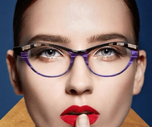 Model wearing Dita sunglasses