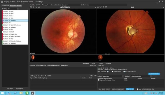 Foxfire EHR Imaging Screen