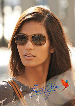 Model wearing Dragon sunglasses