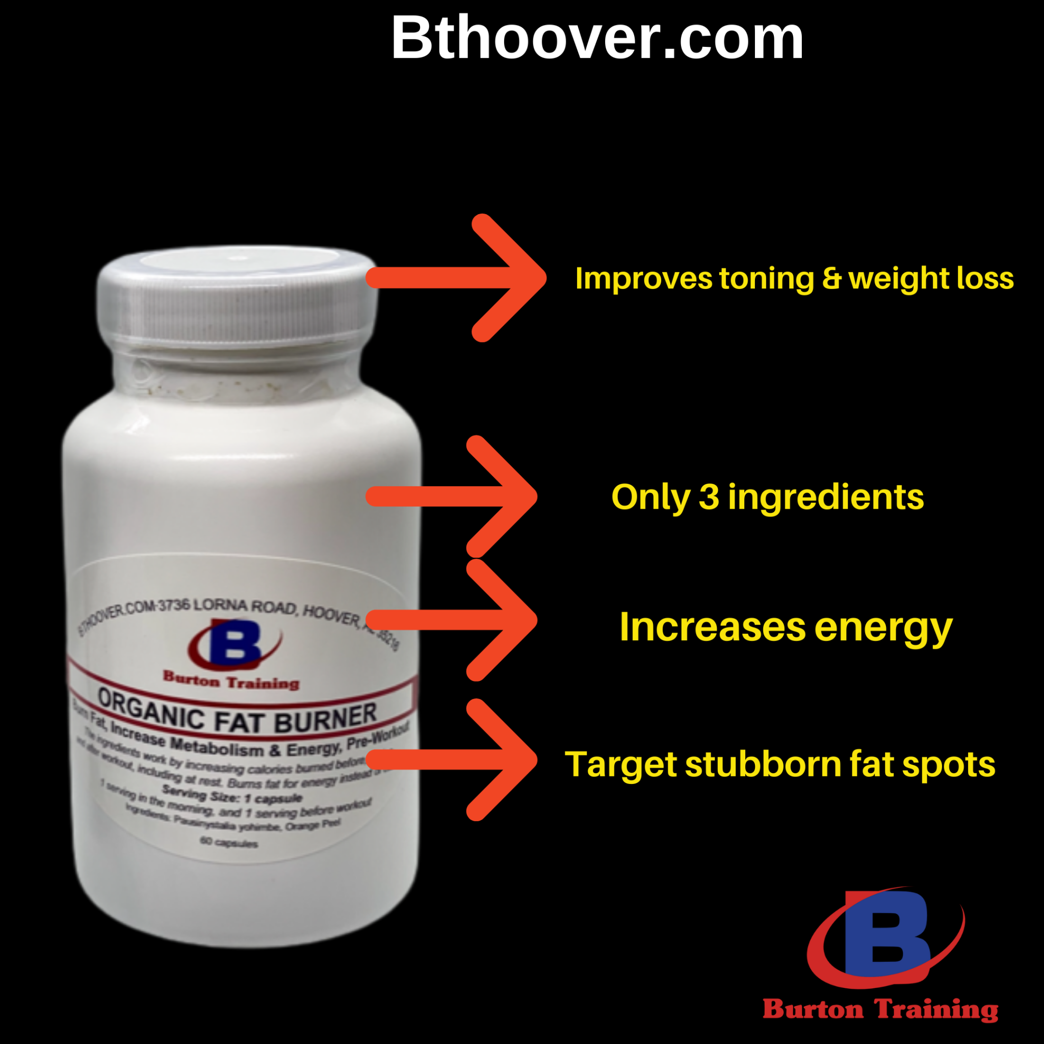 Fat Burner Capsules created by nutritionist in hoover