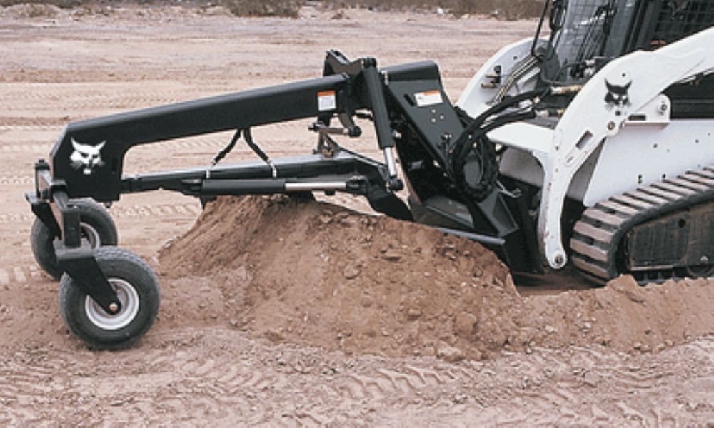 Laser Attachment on Bobcat Skid Steer Makes the Grade Story ID 9321
