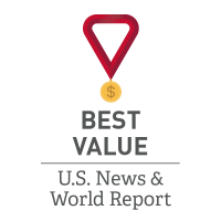 U.S. News Seton Hill Best Value Graphic