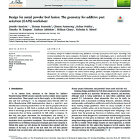 Thumbnail image for Design for metal powder bed fusion
