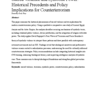 Thumbnail image for Sacred Violence and Symbolic Power: Historical Precedents and Policy Implications for Counterterrorism