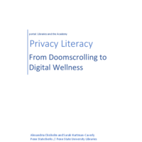 Thumbnail image for Privacy Literacy: From Doomscrolling to Digital Wellness