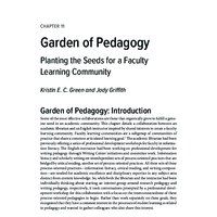 Thumbnail image for Garden of Pedagogy: Planting the Seeds for a Faculty Learning Community