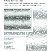 Thumbnail image for Structural Insight in the Interfacial Effect in Ferroelectric Polymer Nanocomposites