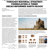 Thumbnail image for Planning Buildings’ Obsolescence Through Material Strategy: Formulating A Timed Decay-Informed Earth Block