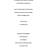 Thumbnail image for From Text Summarization to Task Automation: Exploring the Intersection of Large Language Models and Intelligent Agents