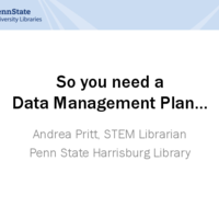 Thumbnail image for So you need a Data Management Plan…