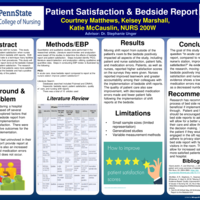 Thumbnail image for Bedside Report and Patient Satisfaction