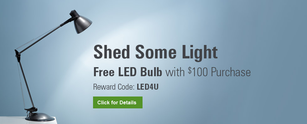 Free LED with $100 Purchase