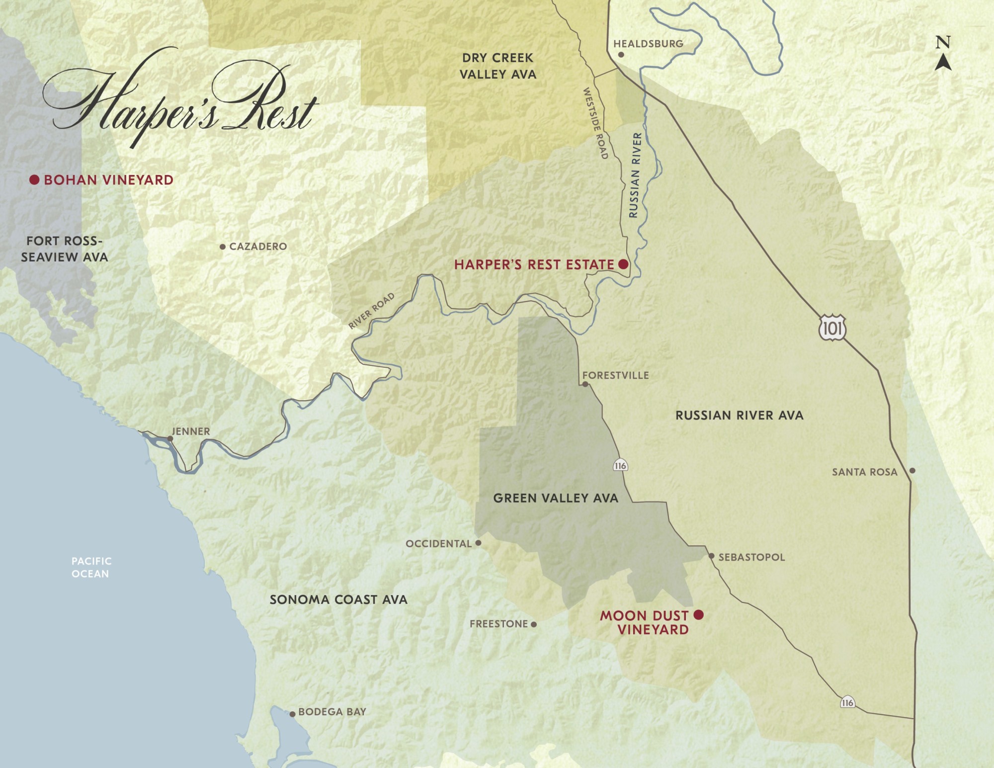All Vineyards Map