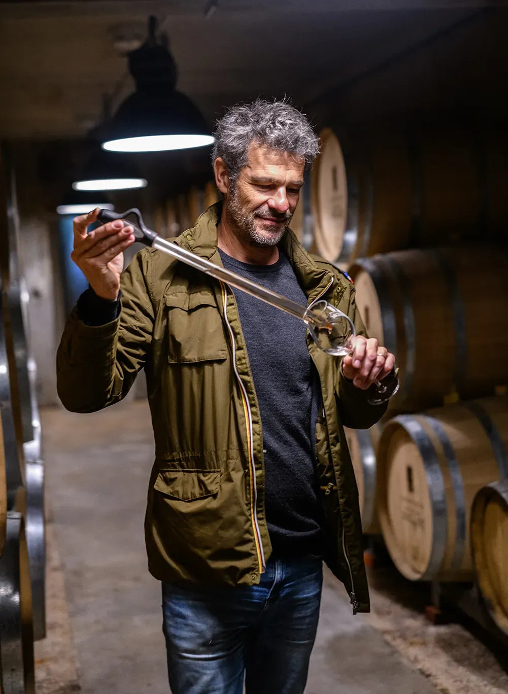 Nicolas Maillart in the cellar