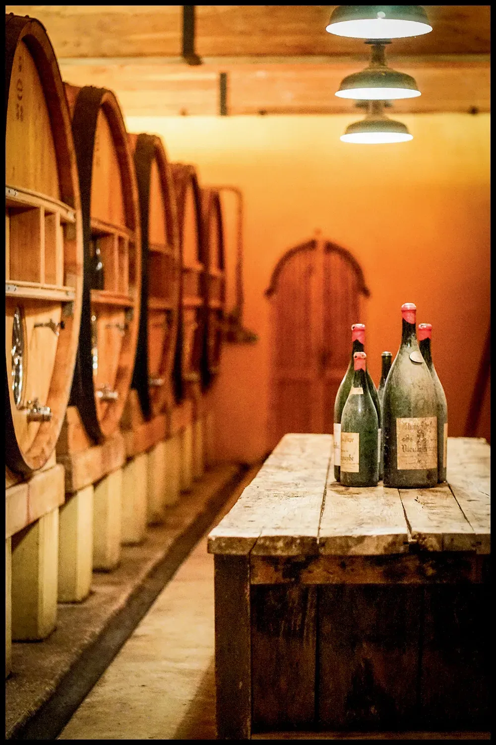 The cellar at Vieux Télégraphe