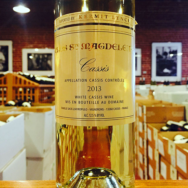 Kermit Lynch Wine Merchant 2013 Cassis Blanc Clos Sainte Magdeleine