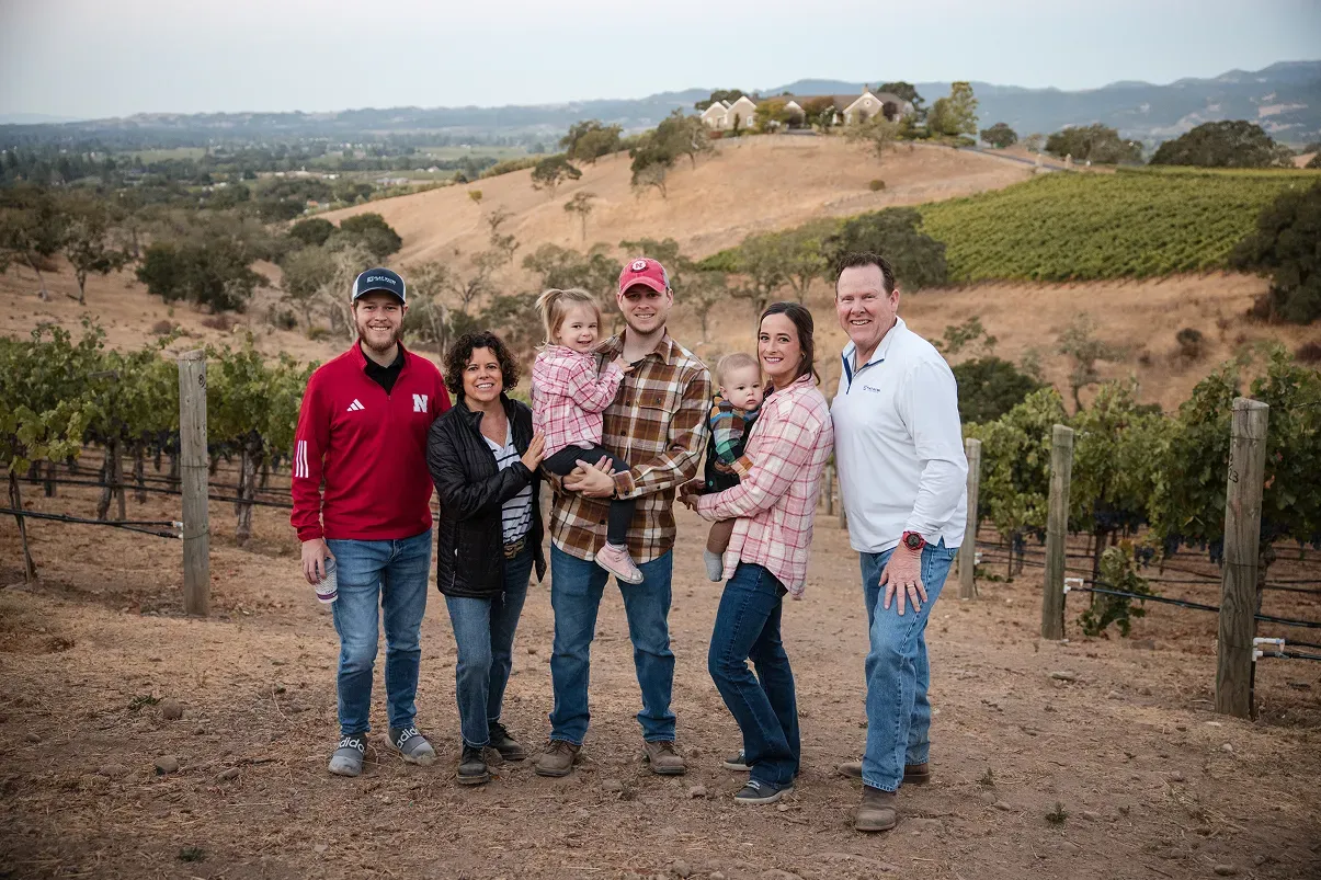 Family at harvest
