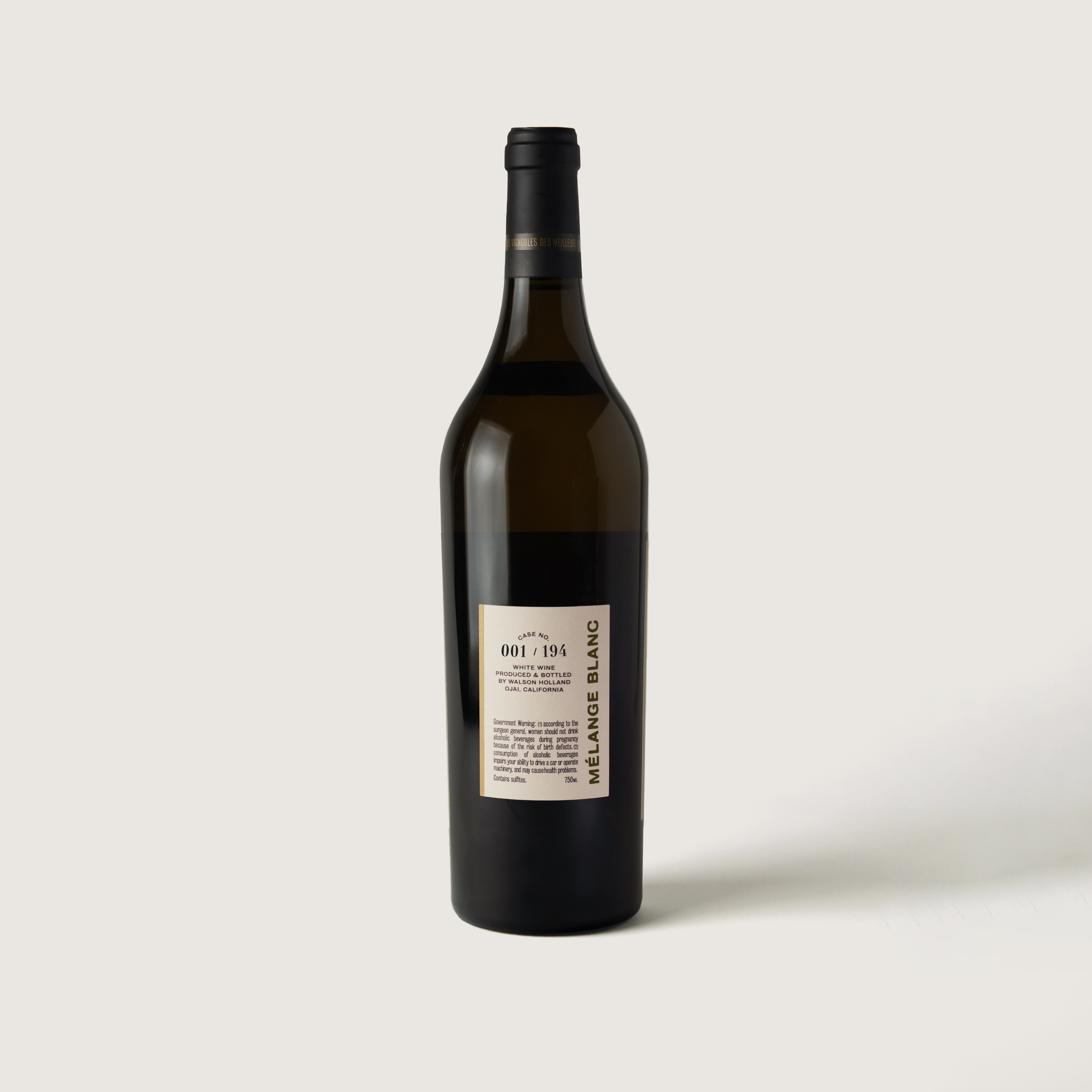 Back label 2023 Melange Blanc