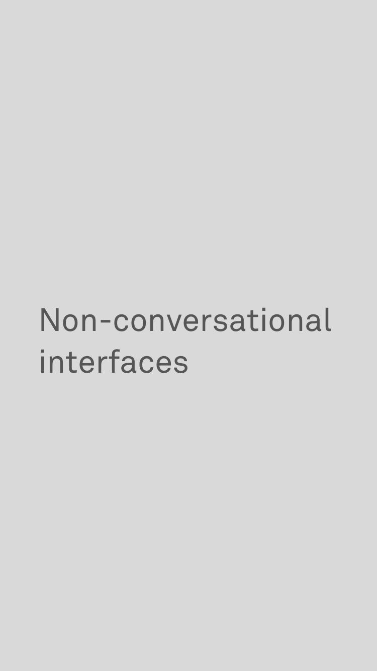 non-conversational