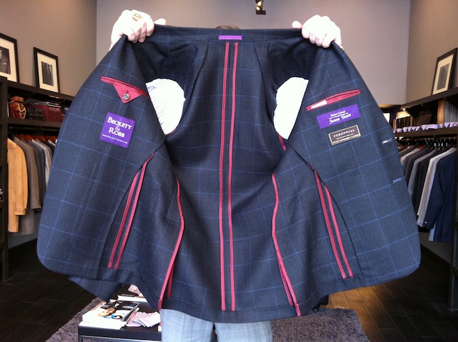 unlined jacket Beckett & Robb