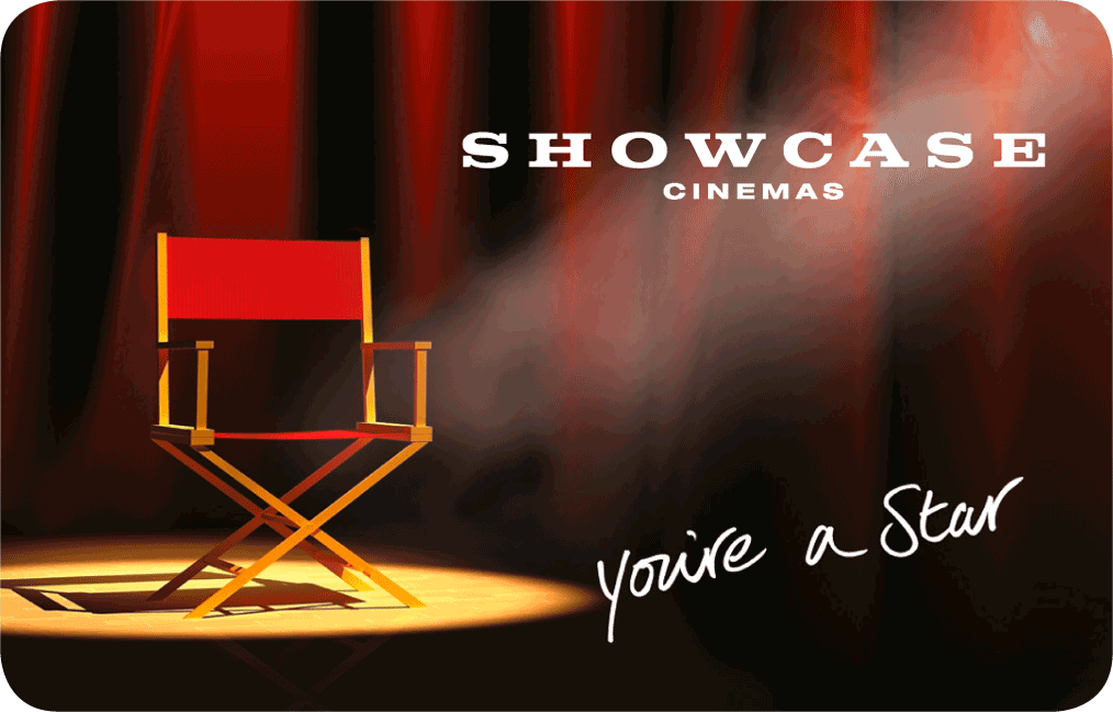 Showcase Cinemas Mail a Gift Card