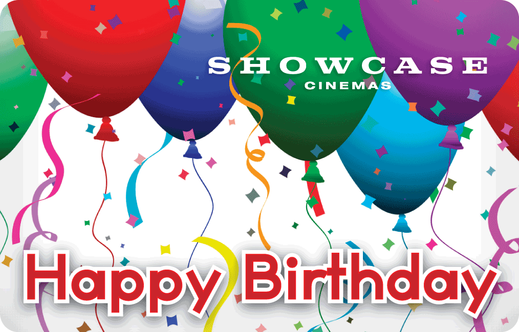 Showcase Cinemas Gift Cards - Mail a Gift Card