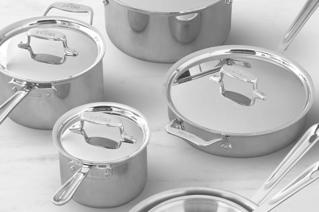All-Clad D5® Stainless-Steel 10-Piece Cookware Set